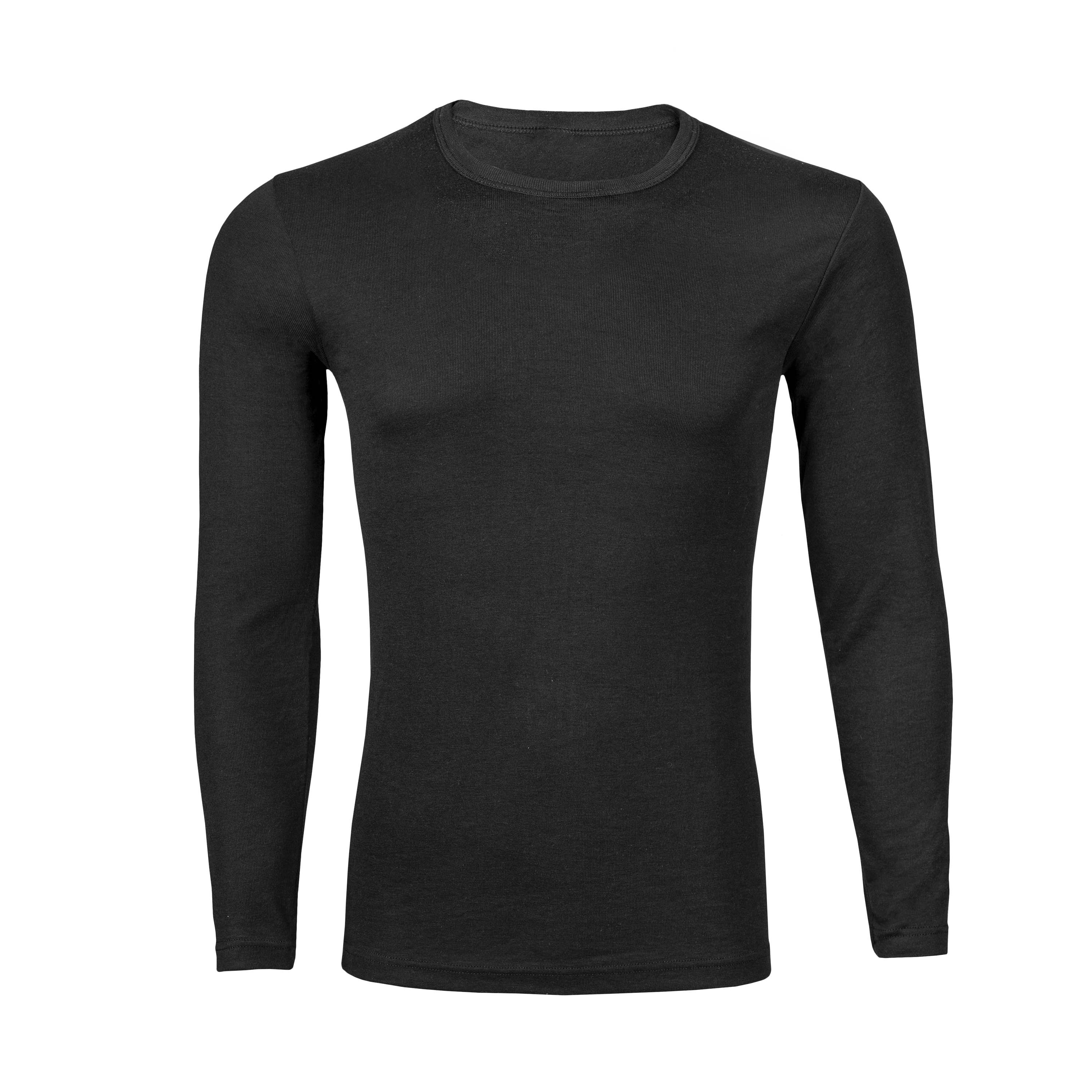 Camiseta interior negra manga larga